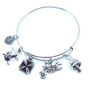 Motorcycle Charm Bracelet Biker